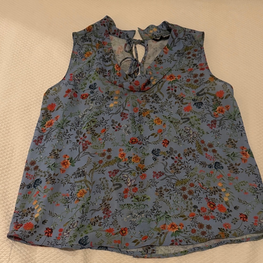 Zara Floral Sleeveless Top